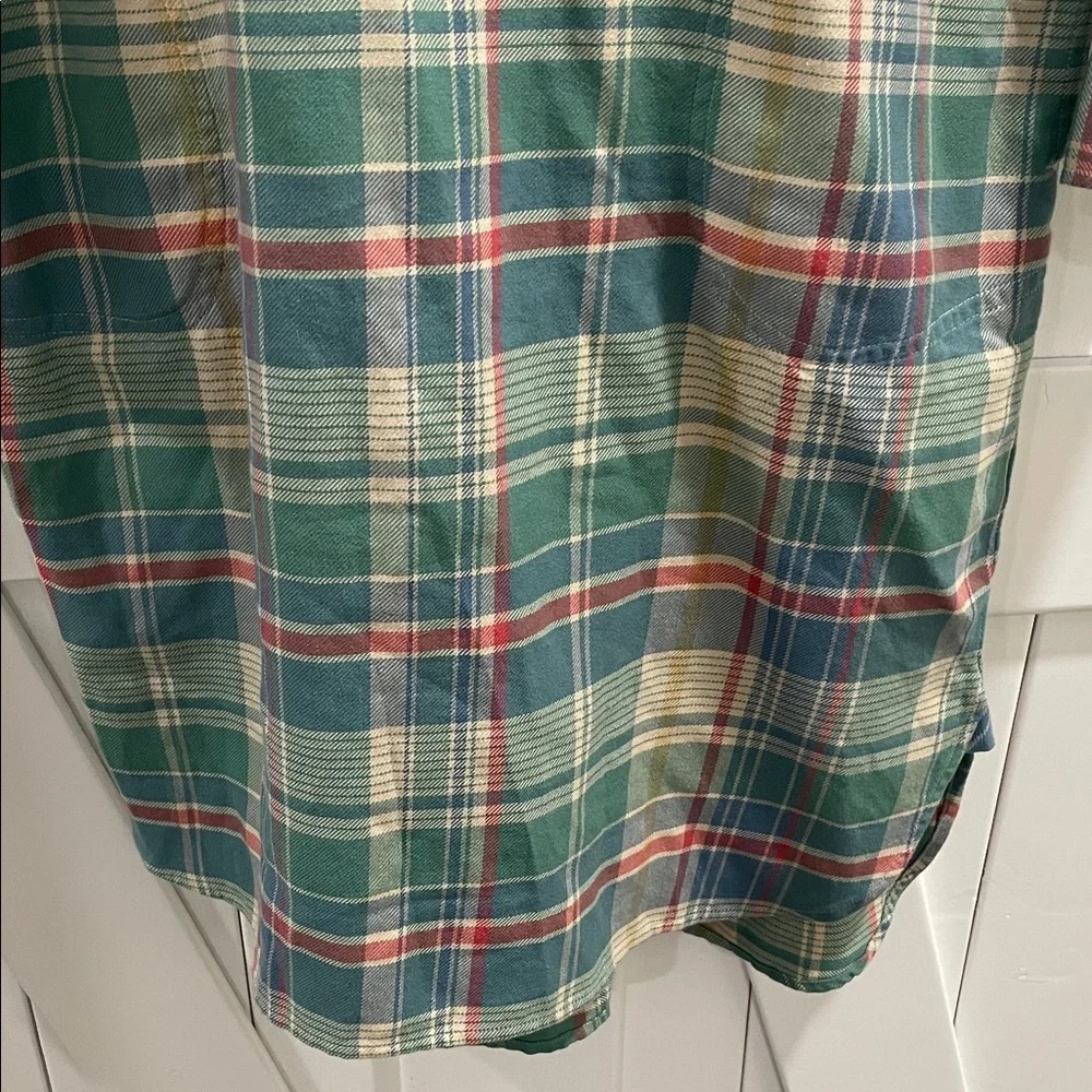 Polo by Ralph Lauren Plaid Shirt Dress - Green and Pink - Picture 8 of 13